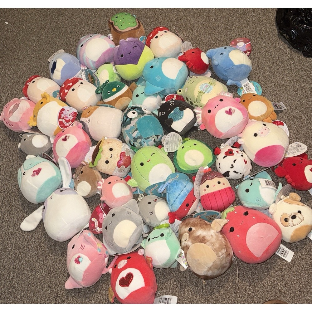 Lot of 44 Squishmallows  Mini Plush Lot of 44